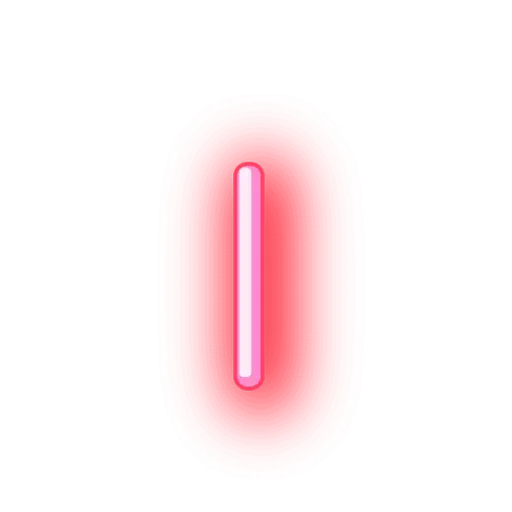 🖊 Стикер «Alphabets Neon» для Telegram