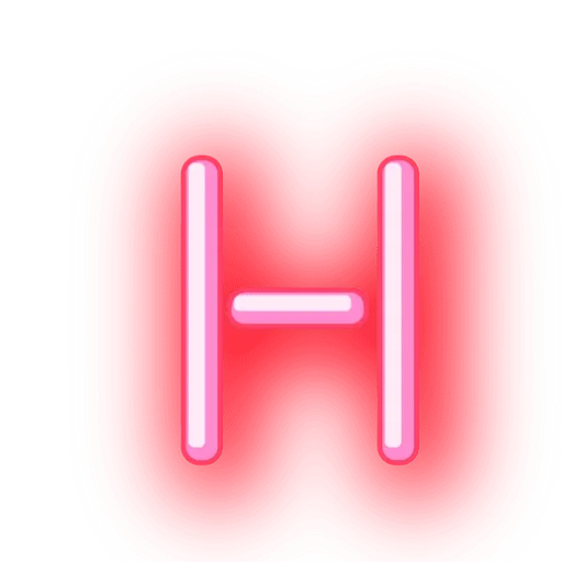 🖊 Стикер «Alphabets Neon» для Telegram