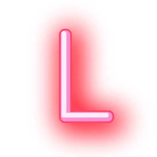 🖊 Стикер «Alphabets Neon» для Telegram