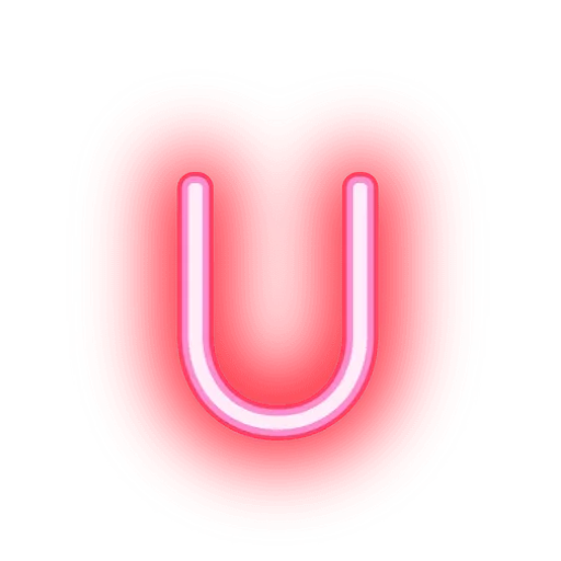 🖊 Стикер «Alphabets Neon» для Telegram