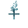 🔠 Эмодзи «Синие буквы с растениями, иконки» для Telegram