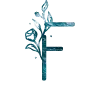 🔠 Эмодзи «Синие буквы с растениями, иконки» для Telegram