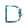 🔠 Эмодзи «Синие буквы с растениями, иконки» для Telegram