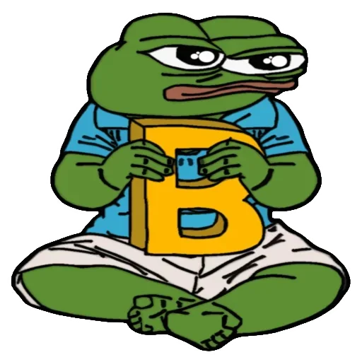 🐸 Стикер «Alphabet with Pepe» для Telegram