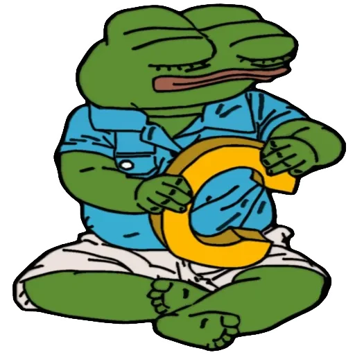 🐸 Стикер «Alphabet with Pepe» для Telegram
