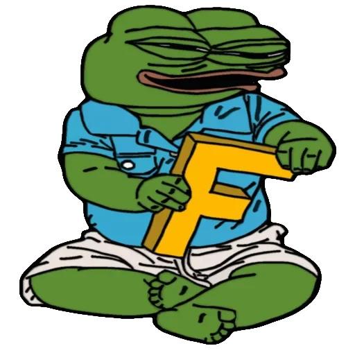 🐸 Стикер «Alphabet with Pepe» для Telegram