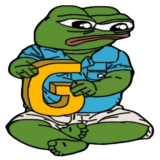 🐸 Стикер «Alphabet with Pepe» для Telegram