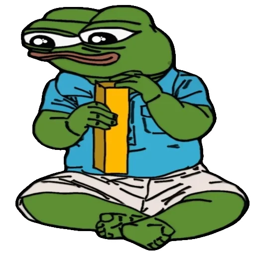 🐸 Стикер «Alphabet with Pepe» для Telegram