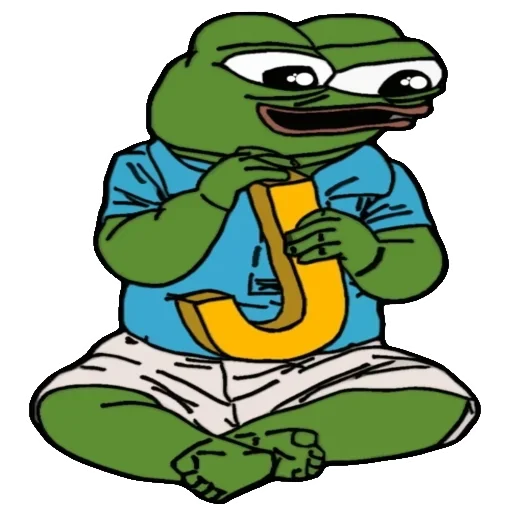 🐸 Стикер «Alphabet with Pepe» для Telegram