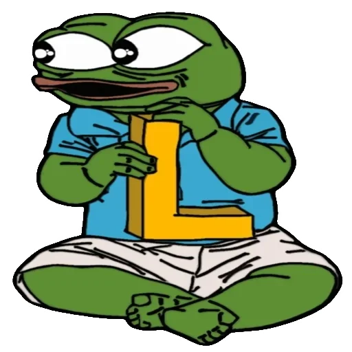 🐸 Стикер «Alphabet with Pepe» для Telegram