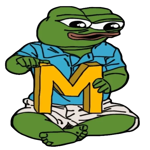 🐸 Стикер «Alphabet with Pepe» для Telegram