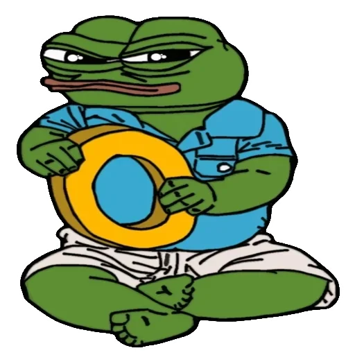 🐸 Стикер «Alphabet with Pepe» для Telegram