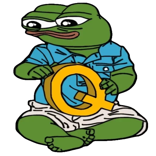 🐸 Стикер «Alphabet with Pepe» для Telegram