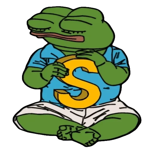 🐸 Стикер «Alphabet with Pepe» для Telegram