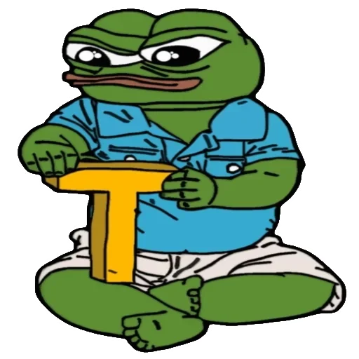 🐸 Стикер «Alphabet with Pepe» для Telegram