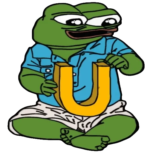 🐸 Стикер «Alphabet with Pepe» для Telegram