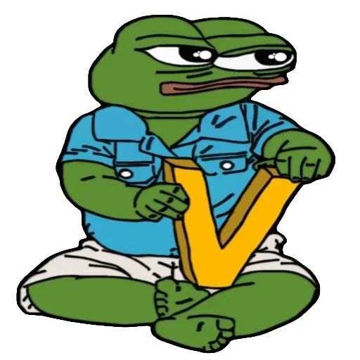 🐸 Стикер «Alphabet with Pepe» для Telegram