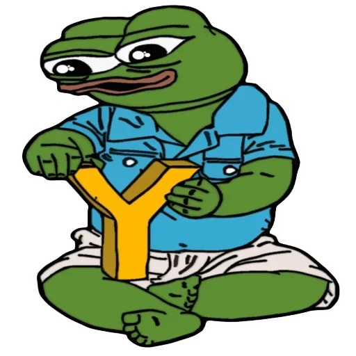 🐸 Стикер «Alphabet with Pepe» для Telegram