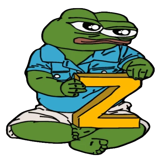 🐸 Стикер «Alphabet with Pepe» для Telegram