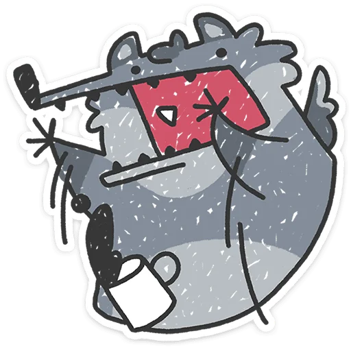 🐺 Стикер «Альфа-самец» для Telegram