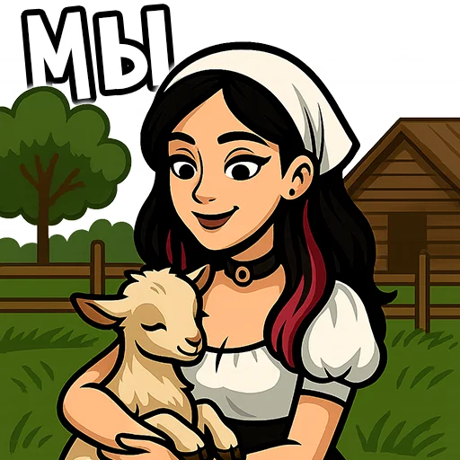 😉 Стикер «Вайб Альтушки» для Telegram