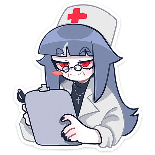 👩‍⚕ Стикер «Алу без надписей» для Telegram