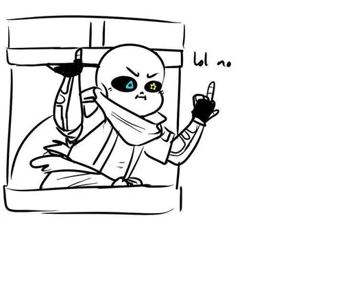 🖕 Стикер «Sans Undertale» для Telegram