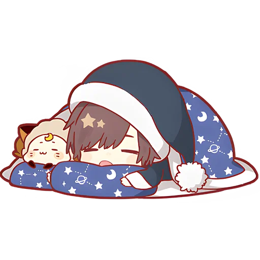 😴 Стикер «Амацуки кун» для Telegram