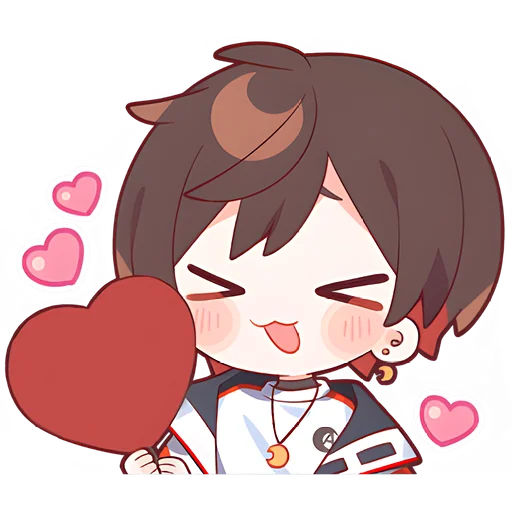 ❤️ Стикер «Амацуки кун 2» для Telegram