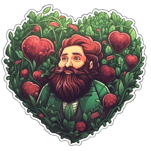 ❤ Стикер «Amaranth Style» для Telegram