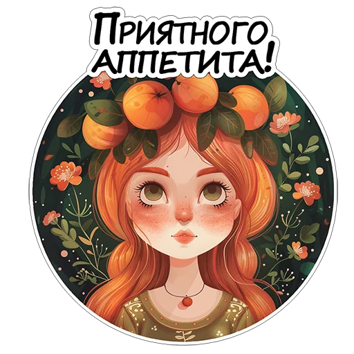 🍊 Стикер «Amaranth Style» для Telegram
