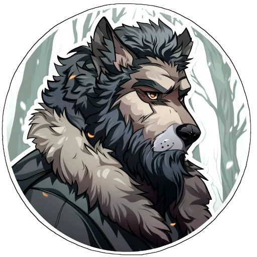 🐺 Стикер «Amaranth Style» для Telegram