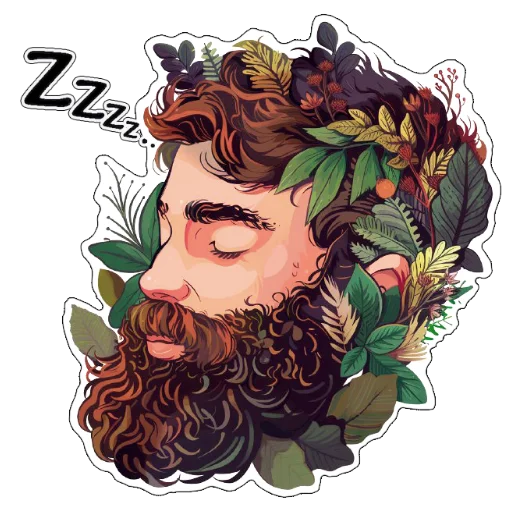 😴 Стикер «Amaranth Style» для Telegram