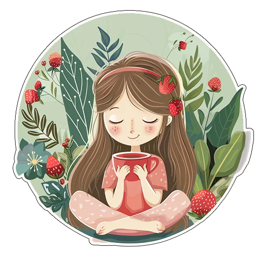 🫖 Стикер «Amaranth Style» для Telegram