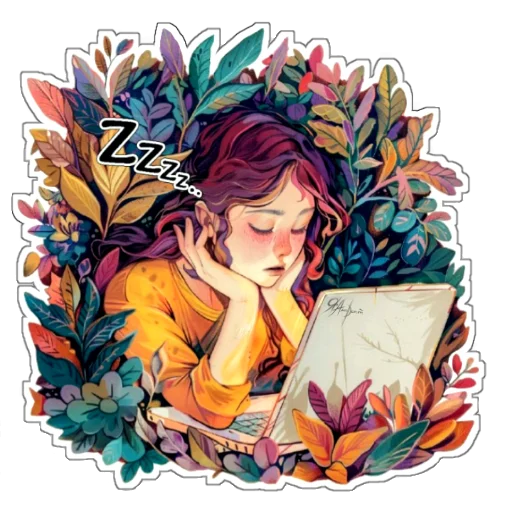 👩‍💻 Стикер «Amaranth Style» для Telegram