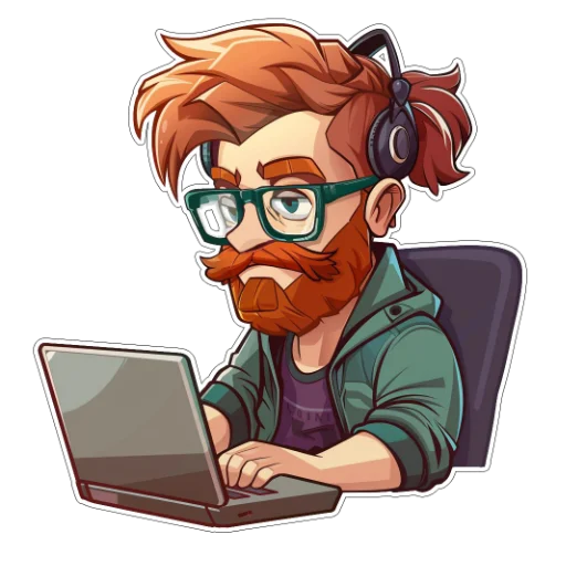 👨‍💻 Стикер «Amaranth Style» для Telegram