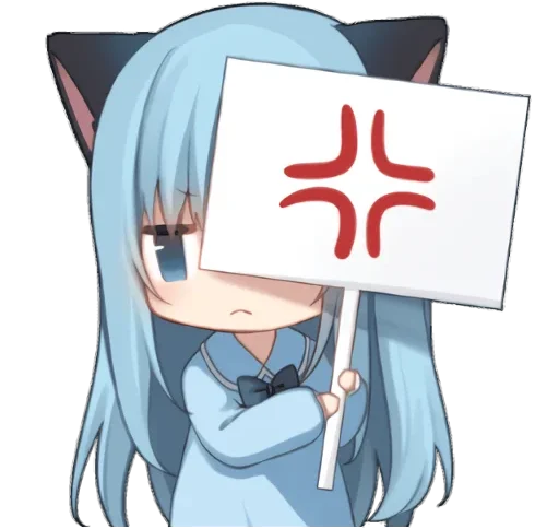 💢 Стикер «AmashiroNatsukiEars - NoWord» для Telegram