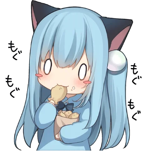 🤔 Стикер «AmashiroNatsukiEars - NoWord» для Telegram