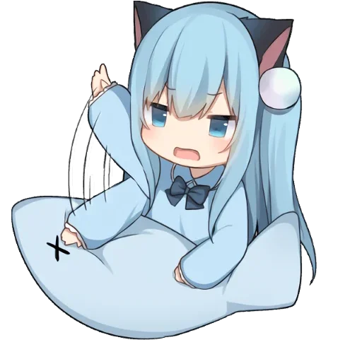 🐟 Стикер «AmashiroNatsukiEars - NoWord» для Telegram