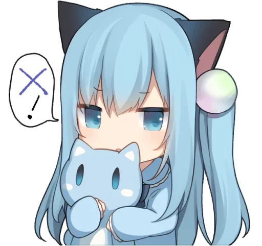 ❌ Стикер «AmashiroNatsukiEars - NoWord» для Telegram