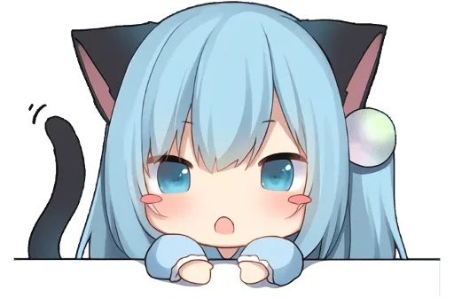 😶 Стикер «AmashiroNatsukiEars - NoWord» для Telegram
