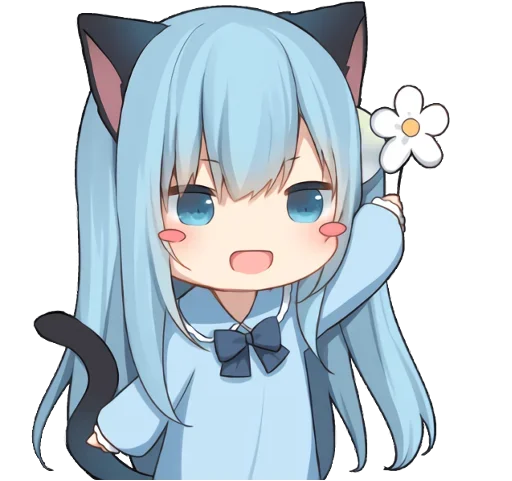 🌸 Стикер «AmashiroNatsukiEars - NoWord» для Telegram