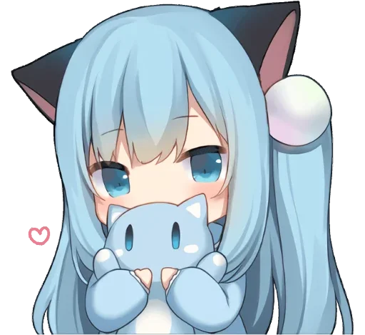 ♥ Стикер «AmashiroNatsukiEars - NoWord» для Telegram