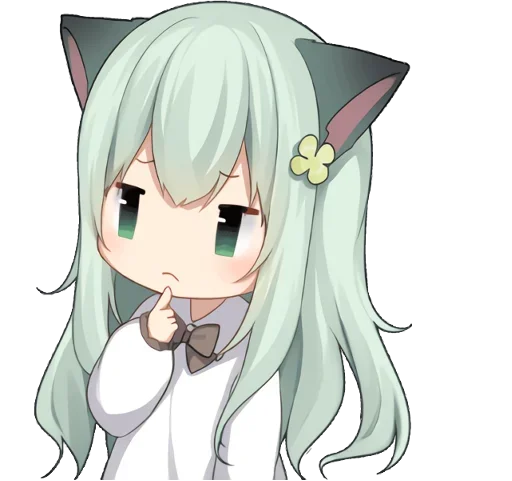 🤔 Стикер «AmashiroNatsukiEars - NoWord» для Telegram