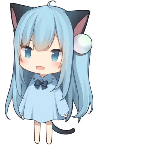 🐱 Стикер «AmashiroNatsukiEars - NoWord» для Telegram