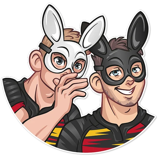 🐰 Стикер «Amazing Rugby» для Telegram