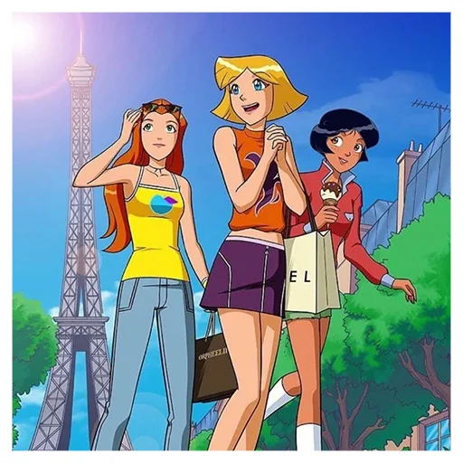 ☺️ Стикер «Totally _ Spies» для Telegram