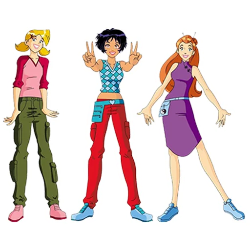 🤘 Стикер «Totally _ Spies» для Telegram