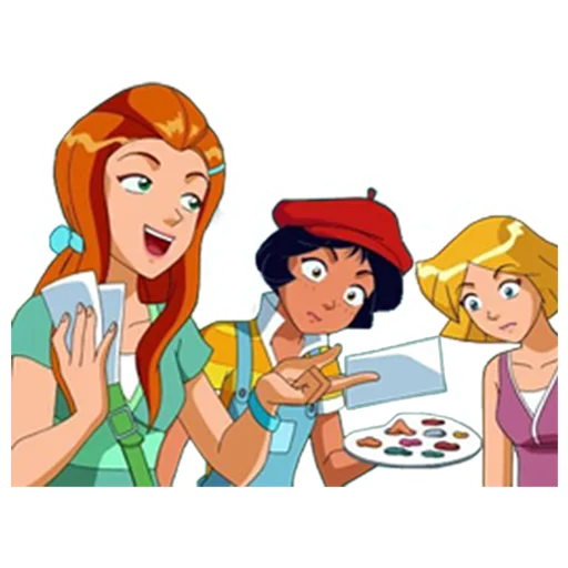 🤔 Стикер «Totally _ Spies» для Telegram