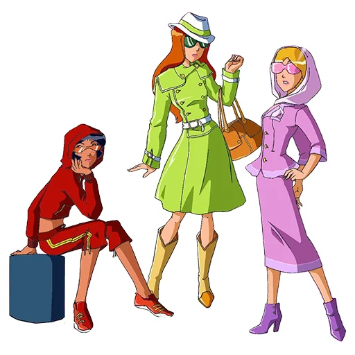 👚 Стикер «Totally _ Spies» для Telegram